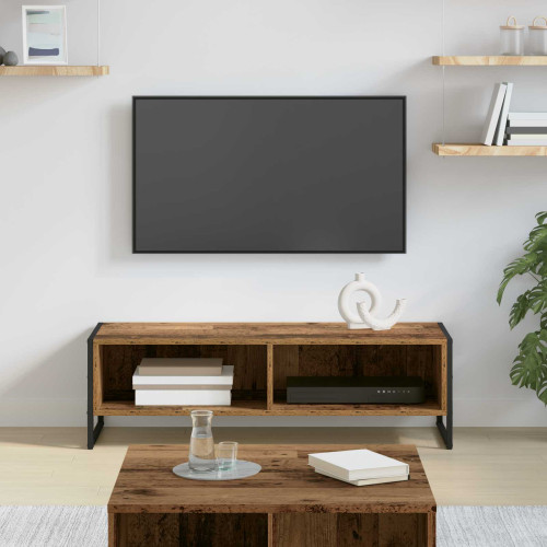 vidaXL TV-skåp Gammalt trä 100 x 36.5 x 30.5 cm Konstruerat trä