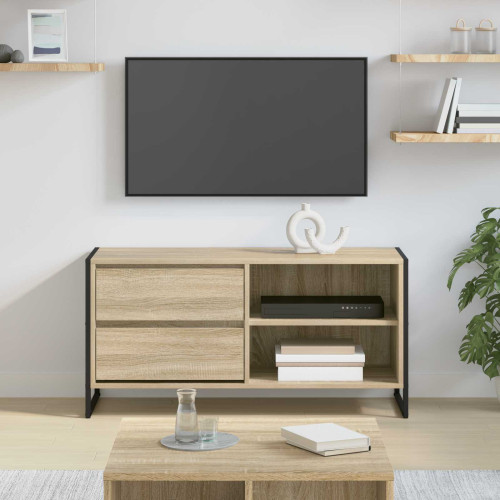 vidaXL TV-skåp med låda Sonoma 100 x 36 x 49,5 cm Konstruerat trä