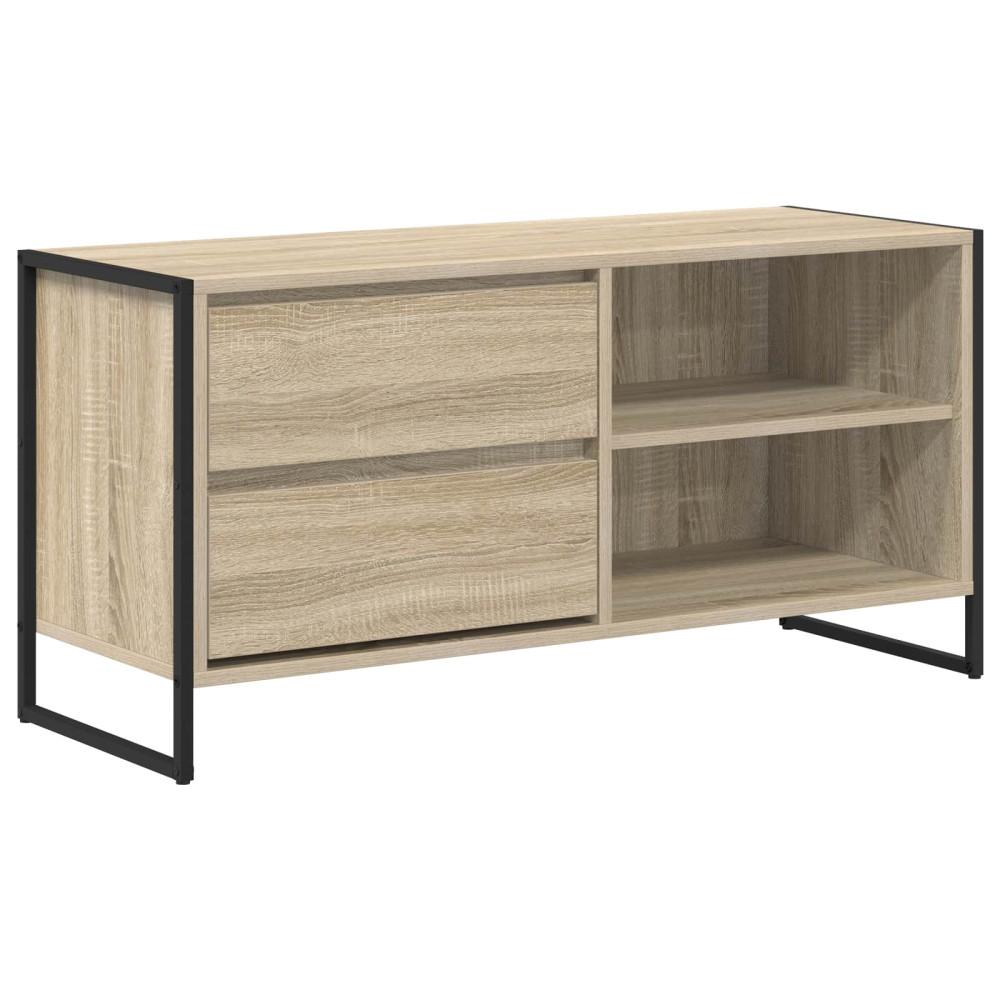 Produktbild för TV-skåp med låda Sonoma 100 x 36 x 49,5 cm Konstruerat trä