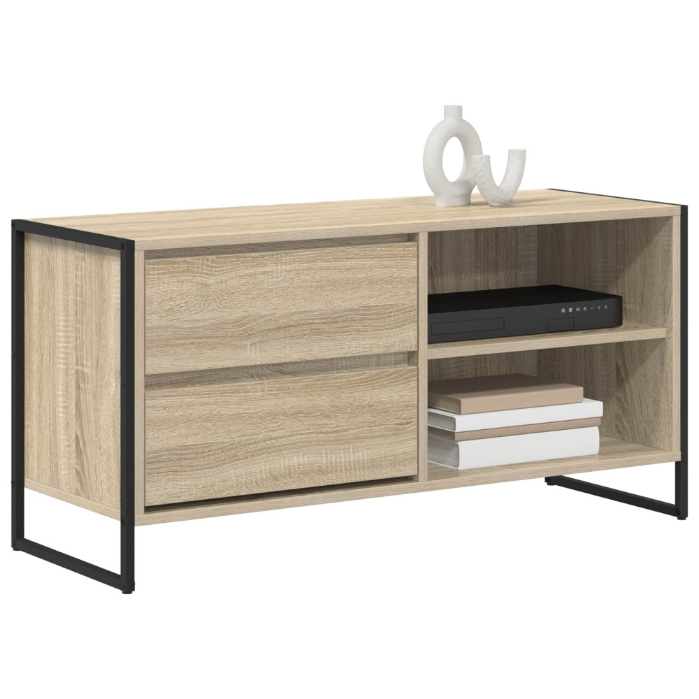 Produktbild för TV-skåp med låda Sonoma 100 x 36 x 49,5 cm Konstruerat trä