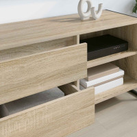 Produktbild för TV-skåp med låda Sonoma 100 x 36 x 49,5 cm Konstruerat trä