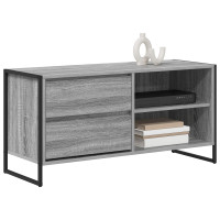 Produktbild för TV-skåp med låda Grå Sonoma 100 x 36 x 49,5 cm Konstruerat trä