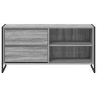 Produktbild för TV-skåp med låda Grå Sonoma 100 x 36 x 49,5 cm Konstruerat trä