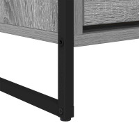 Produktbild för TV-skåp med låda Grå Sonoma 100 x 36 x 49,5 cm Konstruerat trä