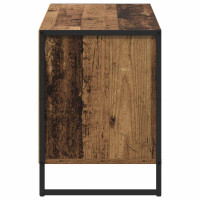 Produktbild för TV-skåp med låda Gammalt trä 100 x 36 x 49,5 cm Konstruerat trä
