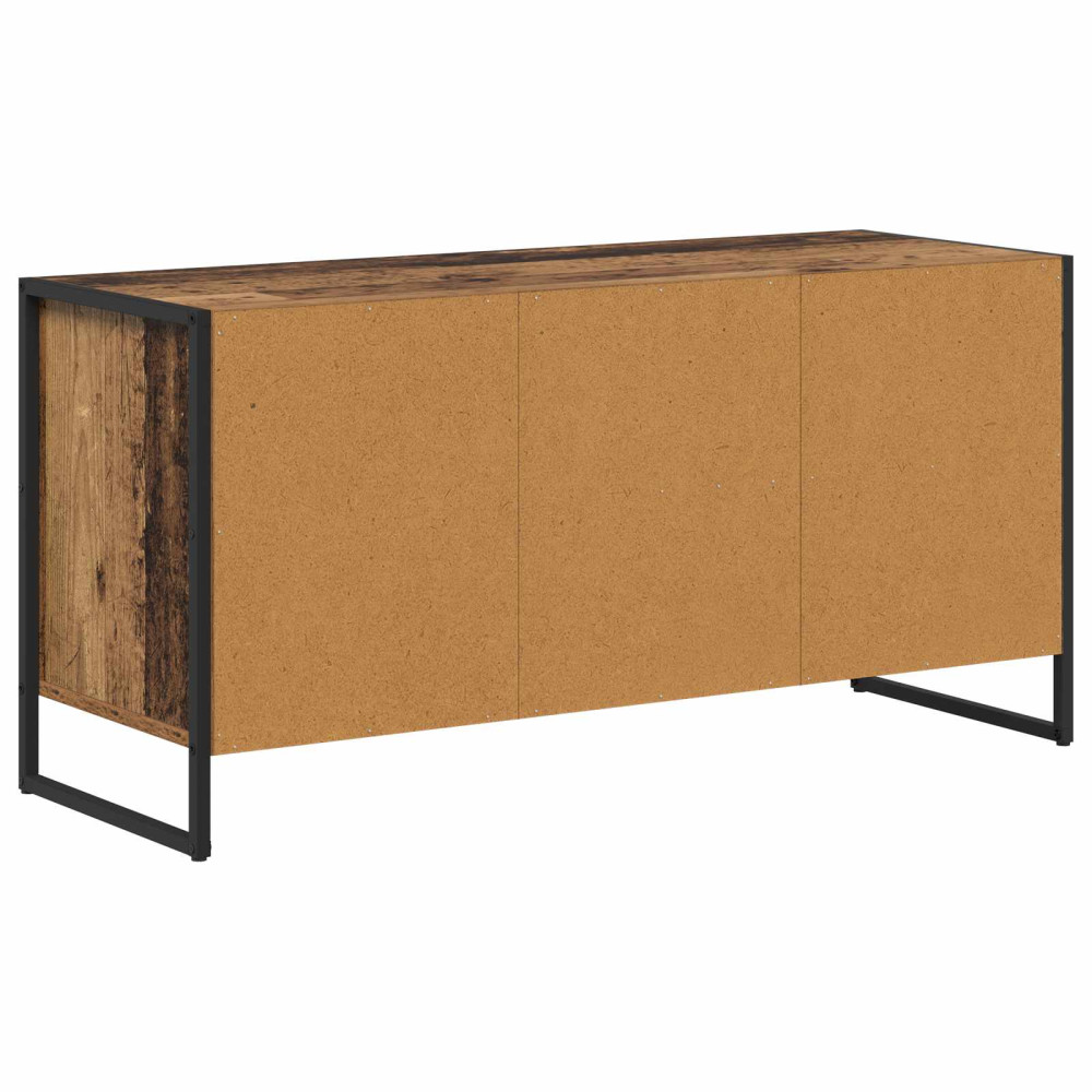 Produktbild för TV-skåp med låda Gammalt trä 100 x 36 x 49,5 cm Konstruerat trä
