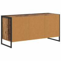 Produktbild för TV-skåp med låda Gammalt trä 100 x 36 x 49,5 cm Konstruerat trä