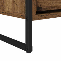 Produktbild för TV-skåp med låda Gammalt trä 100 x 36 x 49,5 cm Konstruerat trä