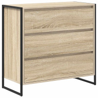 Produktbild för Sideboard med låda Sonoma 79 x 36 x 75.5 cm Konstruerat trä