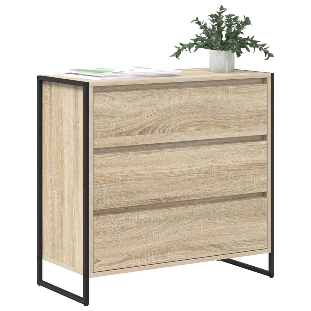 Produktbild för Sideboard med låda Sonoma 79 x 36 x 75.5 cm Konstruerat trä