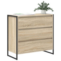 Produktbild för Sideboard med låda Sonoma 79 x 36 x 75.5 cm Konstruerat trä