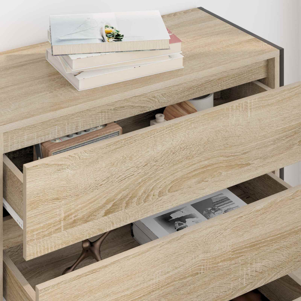 Produktbild för Sideboard med låda Sonoma 79 x 36 x 75.5 cm Konstruerat trä