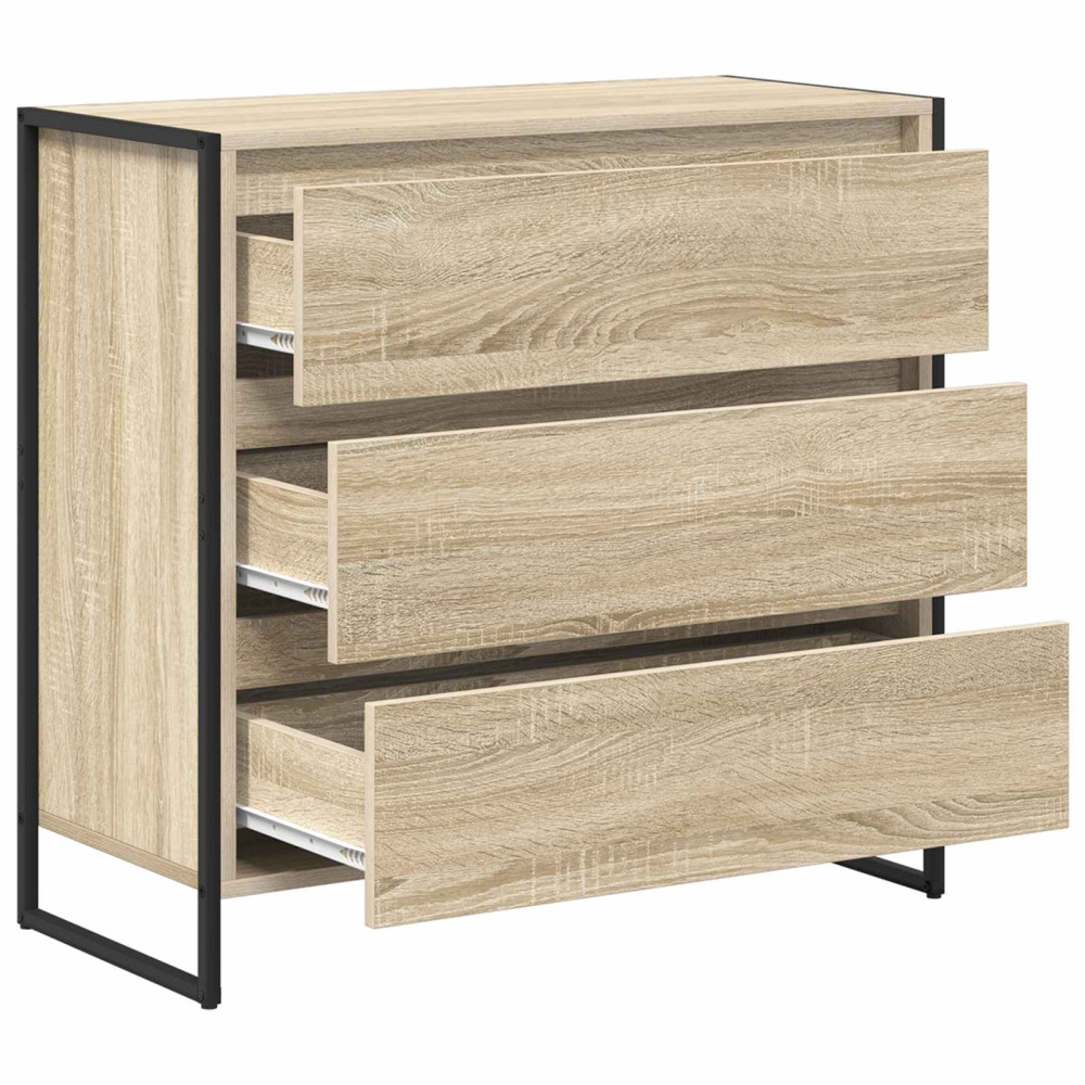 Produktbild för Sideboard med låda Sonoma 79 x 36 x 75.5 cm Konstruerat trä