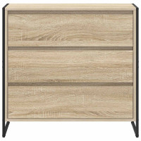 Produktbild för Sideboard med låda Sonoma 79 x 36 x 75.5 cm Konstruerat trä