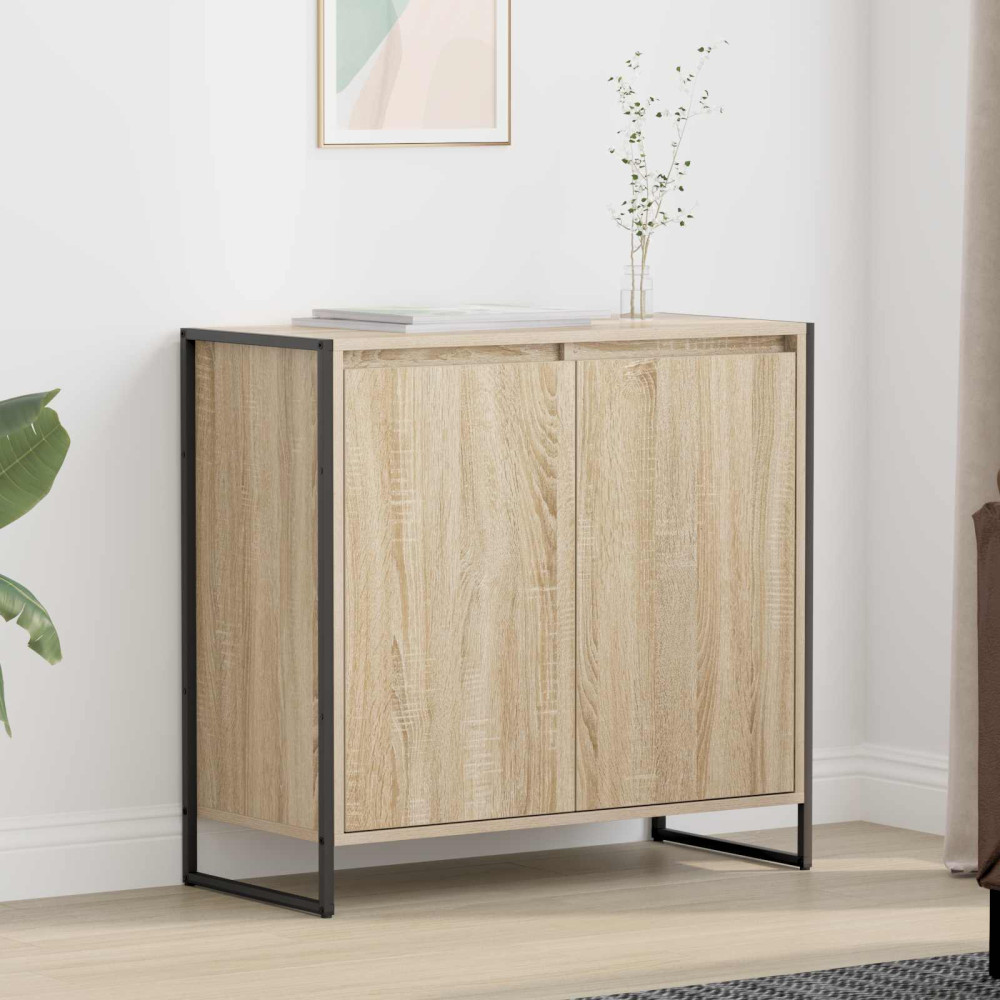 Produktbild för Sidokabinett Sonoma 79 x 36 x 75 cm Konstruerat trä