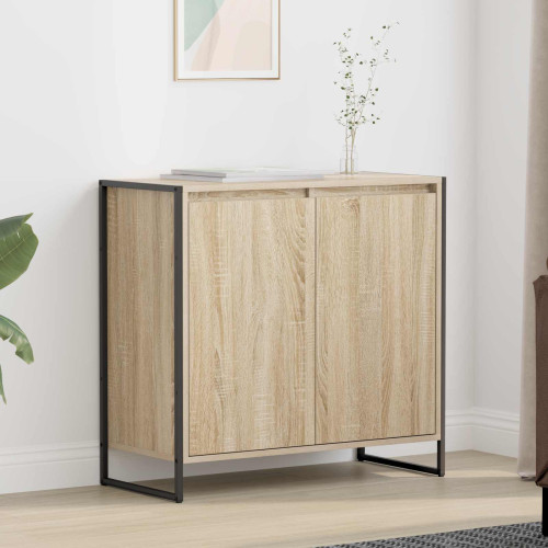 vidaXL Sidokabinett Sonoma 79 x 36 x 75 cm Konstruerat trä
