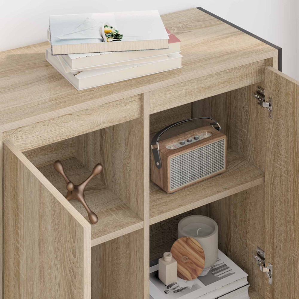 Produktbild för Sidokabinett Sonoma 79 x 36 x 75 cm Konstruerat trä