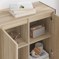 Produktbild för Sidokabinett Sonoma 79 x 36 x 75 cm Konstruerat trä