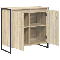 Produktbild för Sidokabinett Sonoma 79 x 36 x 75 cm Konstruerat trä