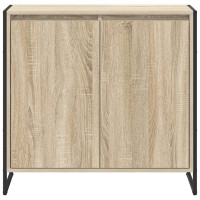 Produktbild för Sidokabinett Sonoma 79 x 36 x 75 cm Konstruerat trä