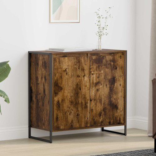 vidaXL Sidokabinett Rökek 79 x 36 x 75 cm Konstruerat trä