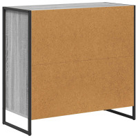 Produktbild för Sidokabinett Grå Sonoma 79 x 36 x 75 cm Konstruerat trä