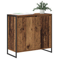 Produktbild för Sidokabinett Gammalt trä 79 x 36 x 75 cm Konstruerat trä