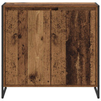 Produktbild för Sidokabinett Gammalt trä 79 x 36 x 75 cm Konstruerat trä