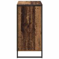 Produktbild för Sidokabinett Gammalt trä 79 x 36 x 75 cm Konstruerat trä