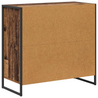 Produktbild för Sidokabinett Gammalt trä 79 x 36 x 75 cm Konstruerat trä