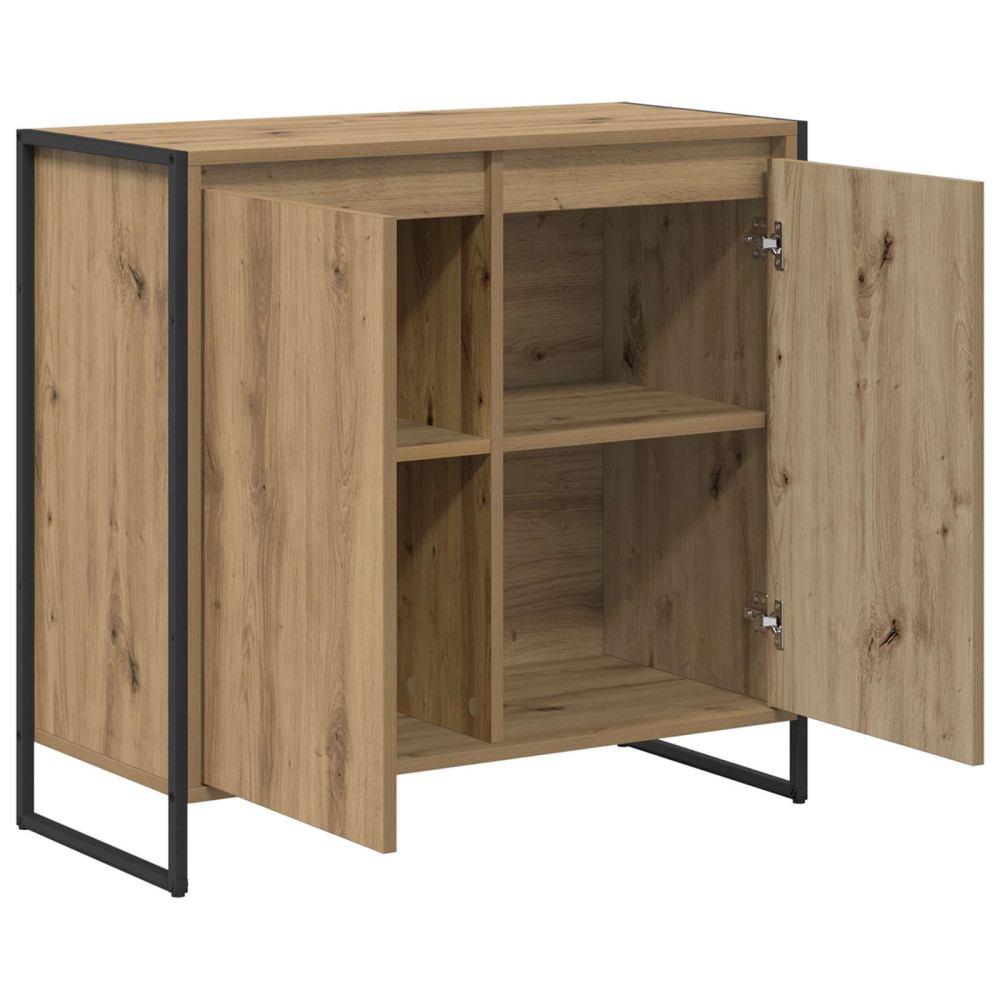 Produktbild för Sidokabinett Artisan Ek 79 x 36 x 75 cm Konstruerat trä