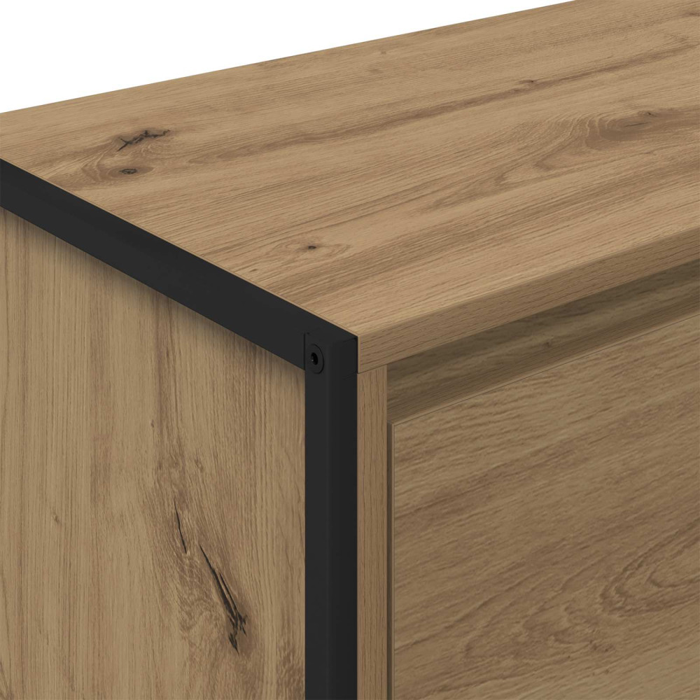Produktbild för Sidokabinett Artisan Ek 79 x 36 x 75 cm Konstruerat trä