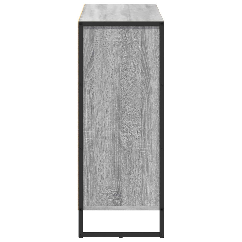 Produktbild för Sidokabinett Grå Sonoma 96,5 x 30 x 75 cm Konstruerat trä