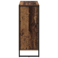 Produktbild för Sidokabinett Gammalt trä 96,5 x 30 x 75 cm Konstruerat trä