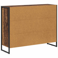 Produktbild för Sidokabinett Gammalt trä 96,5 x 30 x 75 cm Konstruerat trä