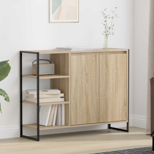 vidaXL Sidokabinett Sonoma 96.5 x 30 x 75 cm Konstruerat trä