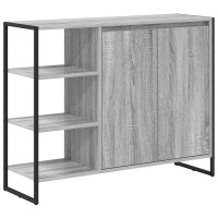 Produktbild för Sidokabinett Grå Sonoma 96.5 x 30 x 75 cm Konstruerat trä