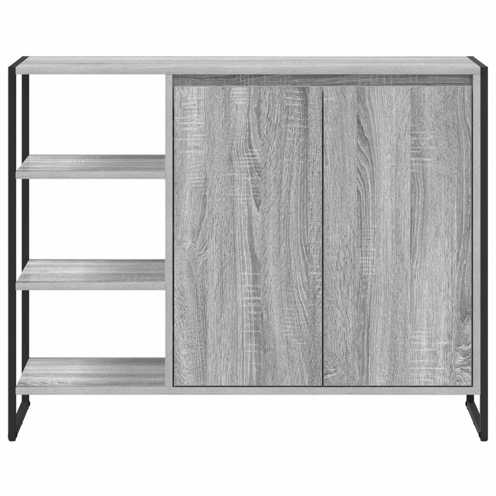 Produktbild för Sidokabinett Grå Sonoma 96.5 x 30 x 75 cm Konstruerat trä