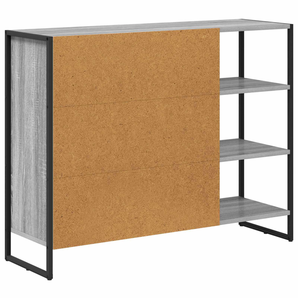 Produktbild för Sidokabinett Grå Sonoma 96.5 x 30 x 75 cm Konstruerat trä