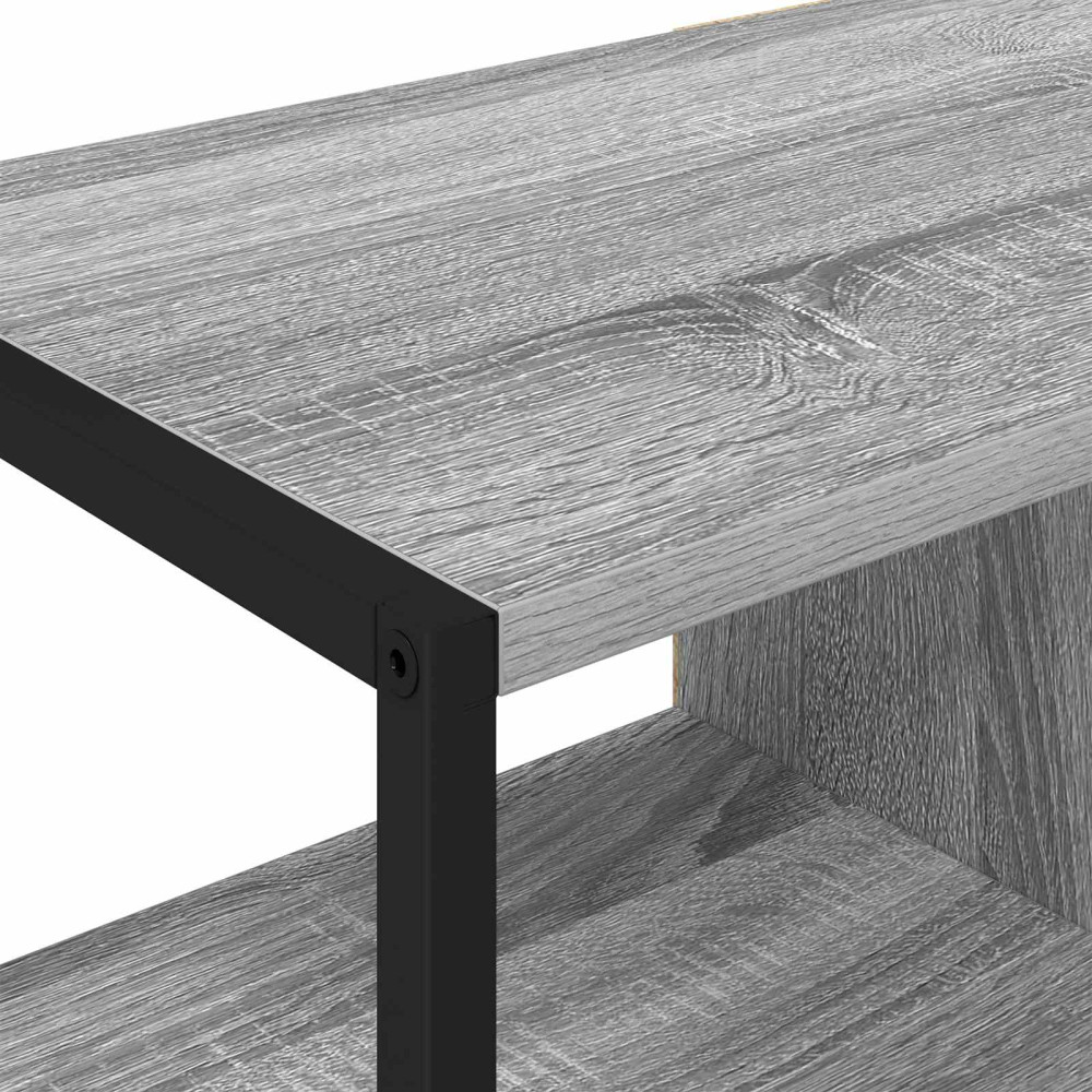 Produktbild för Sidokabinett Grå Sonoma 96.5 x 30 x 75 cm Konstruerat trä