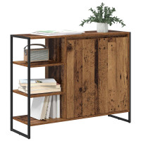 Produktbild för Sidokabinett Gammalt trä 96.5 x 30 x 75 cm Konstruerat trä
