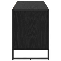 Produktbild för TV-skåp med låda Svart Ek 100 x 36 x 49.5 cm Konstruerat trä
