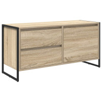 Produktbild för TV-skåp med låda Sonoma 100 x 36 x 49.5 cm Konstruerat trä
