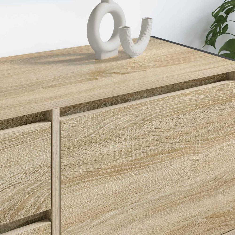 Produktbild för TV-skåp med låda Sonoma 100 x 36 x 49.5 cm Konstruerat trä