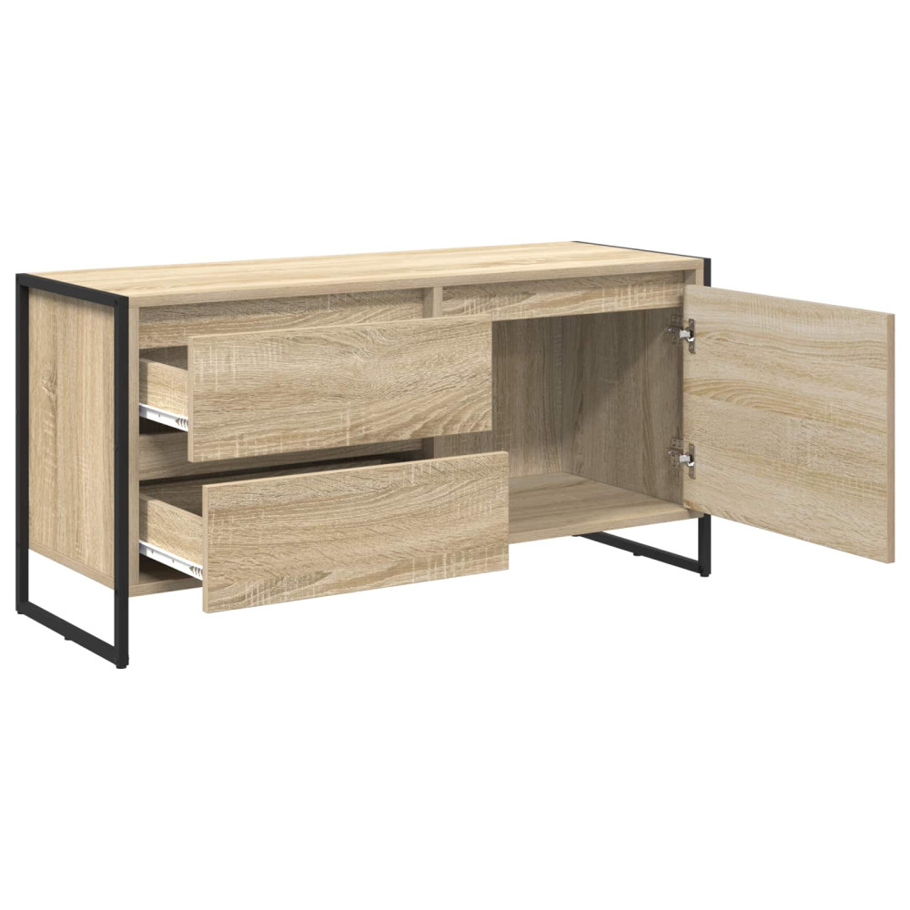 Produktbild för TV-skåp med låda Sonoma 100 x 36 x 49.5 cm Konstruerat trä