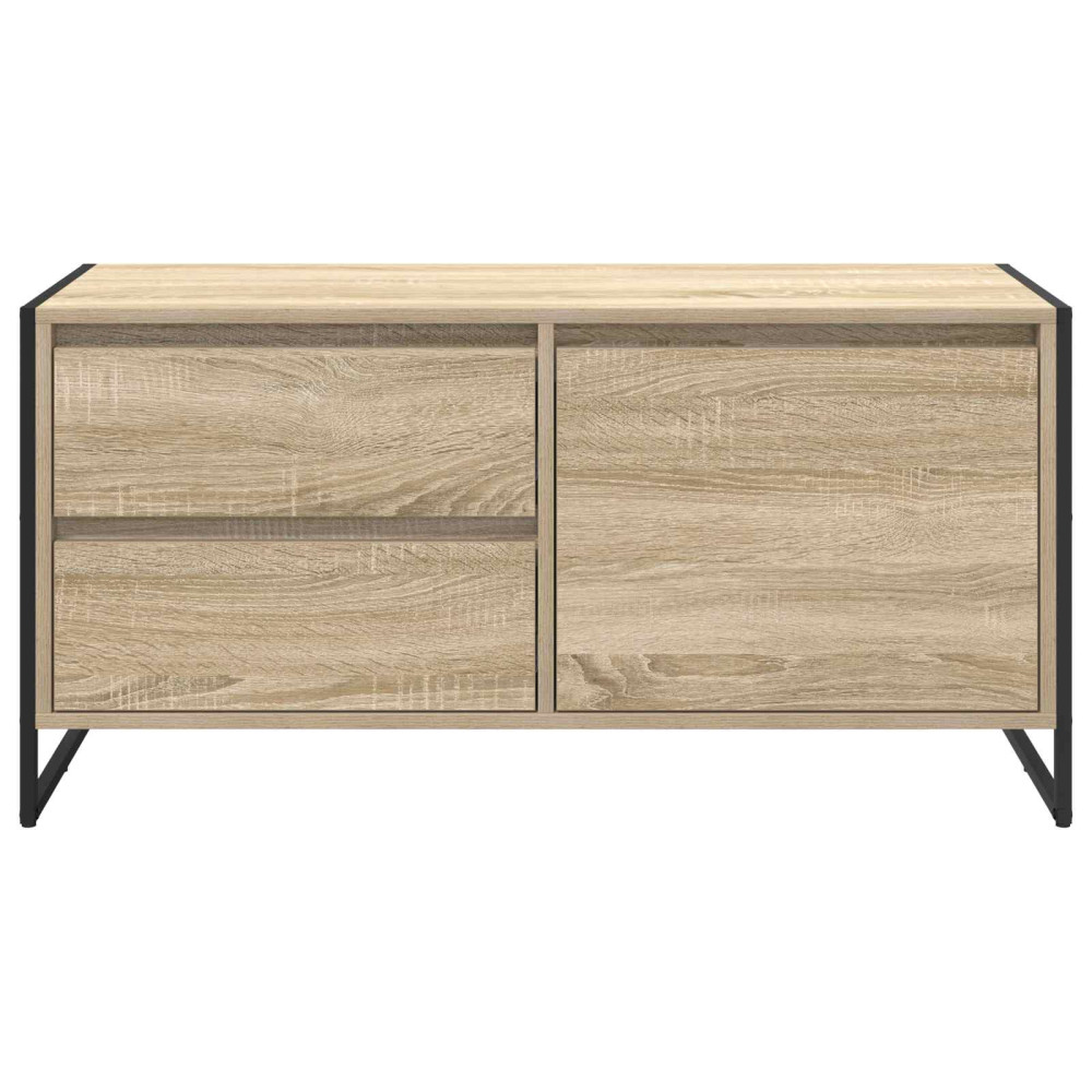 Produktbild för TV-skåp med låda Sonoma 100 x 36 x 49.5 cm Konstruerat trä