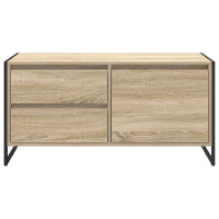 Produktbild för TV-skåp med låda Sonoma 100 x 36 x 49.5 cm Konstruerat trä