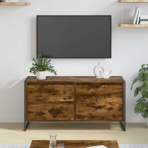 vidaXL TV-skåp med låda Rökek 100 x 36 x 49.5 cm Konstruerat trä