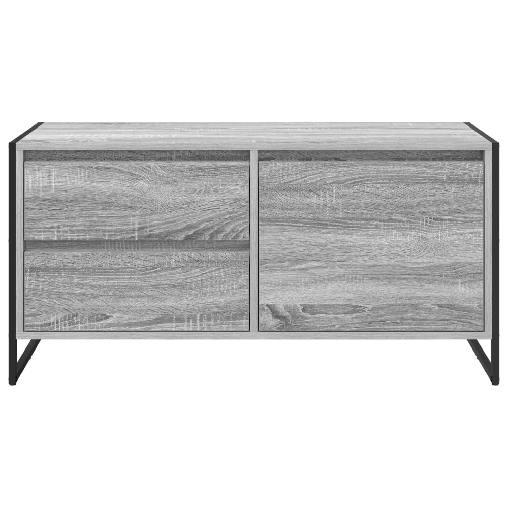 Produktbild för TV-skåp med låda Grå Sonoma 100 x 36 x 49.5 cm Konstruerat trä