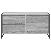 Produktbild för TV-skåp med låda Grå Sonoma 100 x 36 x 49.5 cm Konstruerat trä